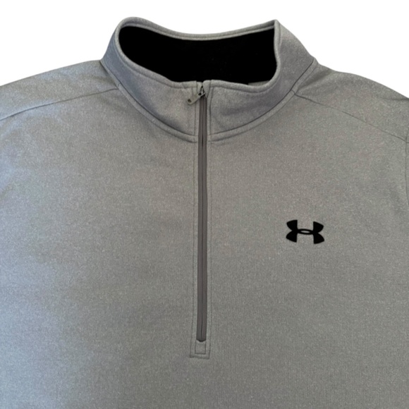 Under Armour Gray 1/4 Zip Pullover Coldgear XXL - Picture 3 of 7